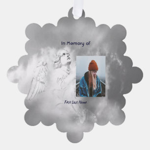 Carte Décorative Poème Cadeau Mémorial Ange Ciel Nuages