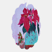 Carte Décorative Poinsettias (Droite)