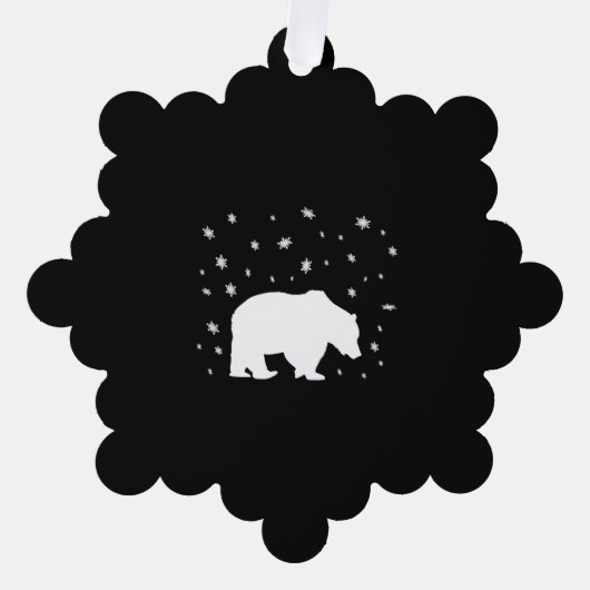 Carte Décorative Polar Bear in the Snow (Recto)