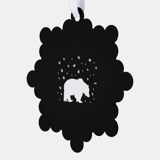 Carte Décorative Polar Bear in the Snow (Gauche)