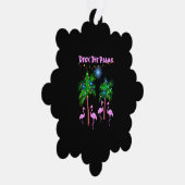 Carte Décorative Pont The Palms Tropical Pink Flamingos Palm Tree (Droite)