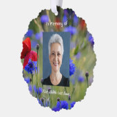 Carte Décorative Poppy Cornflower Meadow Memorial Pocket Keepsake (Gauche)