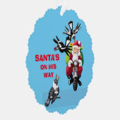 Carte Décorative Potier père Noël et magpies (Droite)