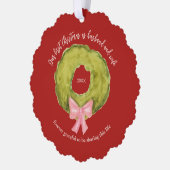 Carte Décorative Premier 1er Noël Marié M. Mme Keepsaké Photo (Gauche)