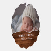 Carte Décorative Premier Noël de bébé garçon Statistiques et photos (Droite)