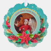 Carte Décorative Premier Noël de bébé - Souvenir photo personnalisé (Verso)