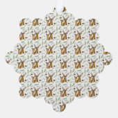 Carte Décorative Premier Noël de l'adorable Motif de cerfs (Verso)