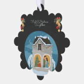 Carte Décorative Premier Noël Ensemble Vacances en famille (Gauche)