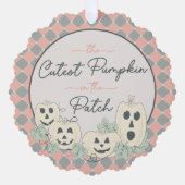 Carte Décorative Première couleur pastel d'Halloween pour Citrouill (Recto)