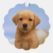 Carte Décorative Première Noël de chiots - Souvenir (Verso)