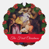 Carte Décorative Première photo de Noël (Recto)