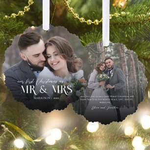 Carte Décorative Première photo de Noël