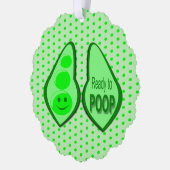 Carte Décorative Prêt à balancer nouveau bébé Funny pois vert perso (Gauche)
