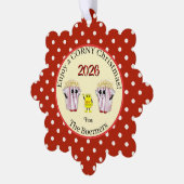 Carte Décorative Profitez D'Un Noël Marron ! Balise Papier Popcorn (Gauche)