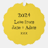 Carte Décorative Pudding de Noël personnalisé (Verso)