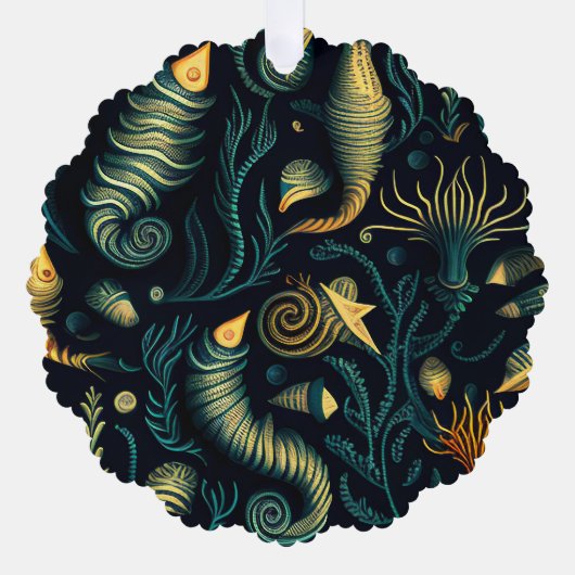 Carte Décorative Récifs Dorés (Recto)