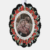 Carte Décorative Red Berries + Eucalyptus Holiday Wreath Photo  (Gauche)