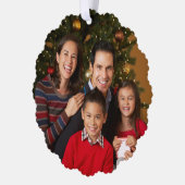 Carte Décorative Red Family Photo Joyeux Noël (Gauche)