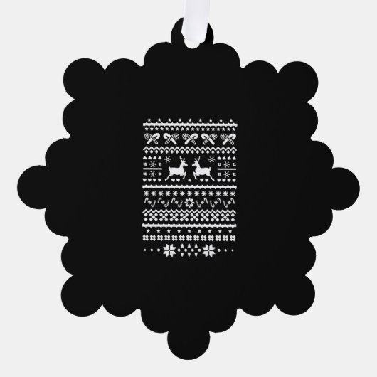 Carte Décorative rennes de noël (Recto)