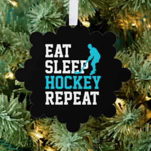 Carte Décorative Répéter le hockey du sommeil