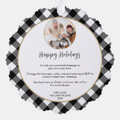 Carte Décorative Résumé de l'année photographique de plongée de buf (Verso)