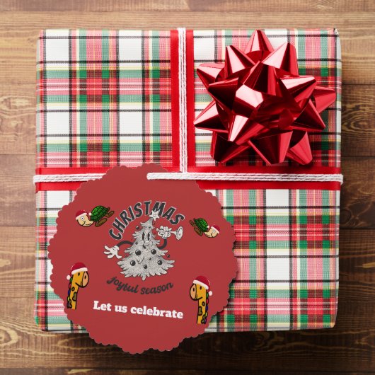 Carte Décorative Retro Cartoon Noël Joyeuse saison (Insitu (Cadeau))