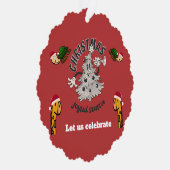 Carte Décorative Retro Cartoon Noël Joyeuse saison (Droite)