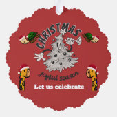 Carte Décorative Retro Cartoon Noël Joyeuse saison (Verso)