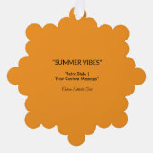 Carte Décorative Retro Orange Texture – Summer Vibes Art (Recto)