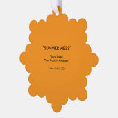 Carte Décorative Retro Orange Texture – Summer Vibes Art (Gauche)