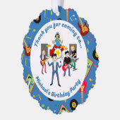 Carte Décorative Rock Star Boys Band Anniversaire (Gauche)