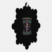 Carte Décorative Roller Skate Fille de Noël (Droite)