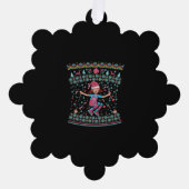 Carte Décorative Roller Skate Fille de Noël (Recto)