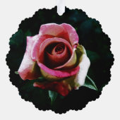Carte Décorative Rose rouge peinte à l'huile (Verso)