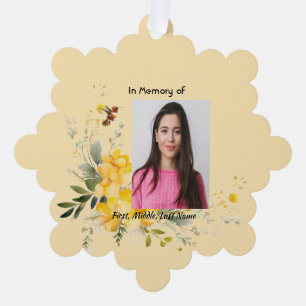 Carte Décorative Roses jaunes de colibris commémoratifs