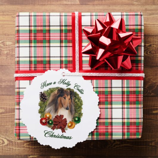 Carte Décorative Rough Collie Cadeaux de Noël (Insitu (Cadeau))