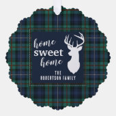 Carte Décorative Rustique Plaid Holidays Robertson Family Tartan (Recto)