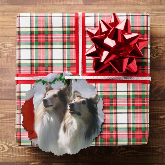 Carte Décorative Sable Rough Collie Cadeaux de Noël (Insitu (Cadeau))
