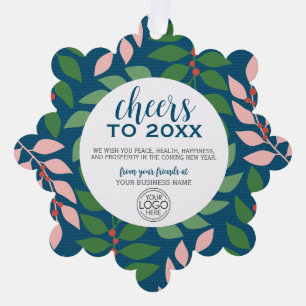 Carte Décorative Salutation d'affaires avec logo - Jours fériés