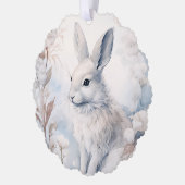 Carte Décorative Salutations de la Saison Lapin à raquettes (Gauche)