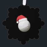 Carte Décorative Santa Hat Christmas Golf<br><div class="desc">Santa Hat Christmas Golf</div>