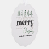 Carte Décorative Scandi Neutral Scribbles Joyeux Noël Keepsaké (Droite)