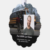 Carte Décorative School Bus Driver  Memorial Keepsake  (Gauche)