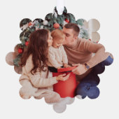 Carte Décorative Script moderne "Joyeux Noël" Photo de vacances (Verso)