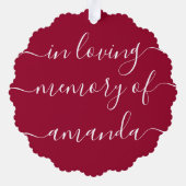 Carte Décorative Script photo de coeur personnalisé (Verso)