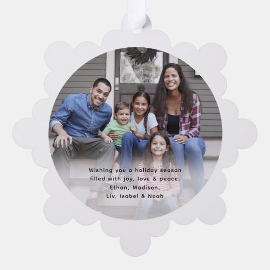 Carte Décorative Script vert brossé moderne Joyeux Noël Photo (Verso)