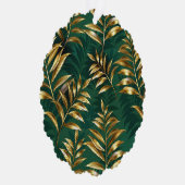 Carte Décorative Seamless pattern with golden ferns (Droite)