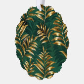 Carte Décorative Seamless pattern with golden ferns (Gauche)