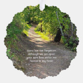 Carte Décorative Sentier forestier d'arbres de chemin de prière de (Verso)
