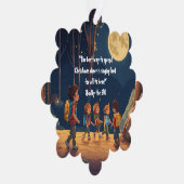 Carte Décorative Sérénité du flocon de neige : Papier mat de style (Droite)